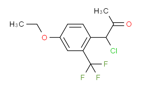 CAS No. 1804180-53-7, 1-Chloro-1-(4-ethoxy-2-(trifluoromethyl)phenyl)propan-2-one