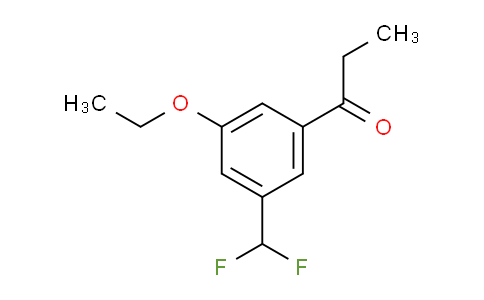 CAS No. 1804165-02-3, 1-(3-(Difluoromethyl)-5-ethoxyphenyl)propan-1-one