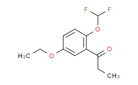 CAS No. 1804080-13-4, 1-(2-(Difluoromethoxy)-5-ethoxyphenyl)propan-1-one
