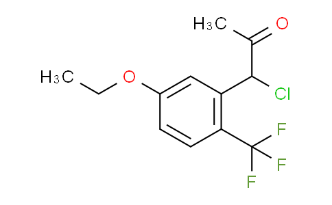 CAS No. 1804282-94-7, 1-Chloro-1-(5-ethoxy-2-(trifluoromethyl)phenyl)propan-2-one