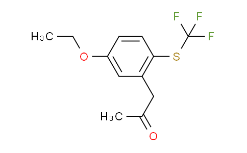 CAS No. 1804044-19-6, 1-(5-Ethoxy-2-(trifluoromethylthio)phenyl)propan-2-one
