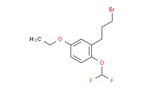 CAS No. 1804219-44-0, 1-(3-Bromopropyl)-2-(difluoromethoxy)-5-ethoxybenzene