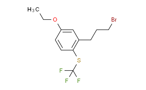 CAS No. 1805895-88-8, 1-(3-Bromopropyl)-5-ethoxy-2-(trifluoromethylthio)benzene