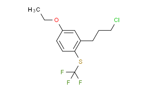 CAS No. 1805743-01-4, 1-(3-Chloropropyl)-5-ethoxy-2-(trifluoromethylthio)benzene