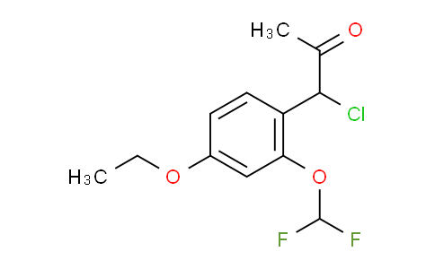CAS No. 1804219-95-1, 1-Chloro-1-(2-(difluoromethoxy)-4-ethoxyphenyl)propan-2-one