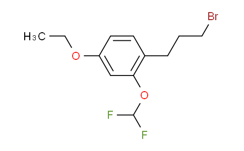 CAS No. 1803868-62-3, 1-(3-Bromopropyl)-2-(difluoromethoxy)-4-ethoxybenzene