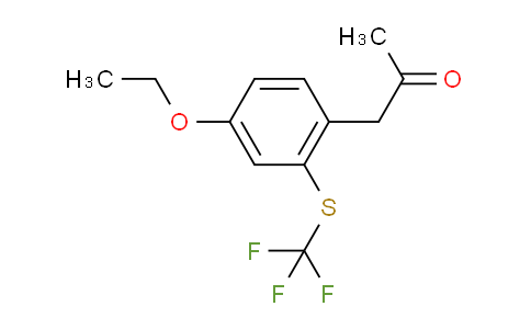 CAS No. 1806600-72-5, 1-(4-Ethoxy-2-(trifluoromethylthio)phenyl)propan-2-one