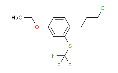 CAS No. 1806675-36-4, 1-(3-Chloropropyl)-4-ethoxy-2-(trifluoromethylthio)benzene