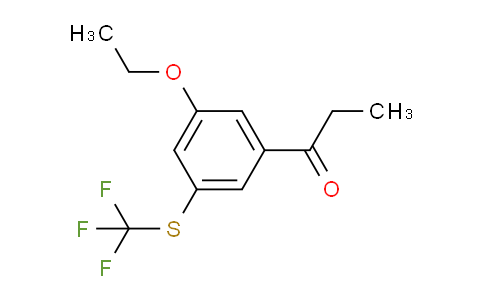 CAS No. 1806611-86-8, 1-(3-Ethoxy-5-(trifluoromethylthio)phenyl)propan-1-one