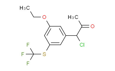 CAS No. 1804044-27-6, 1-Chloro-1-(3-ethoxy-5-(trifluoromethylthio)phenyl)propan-2-one