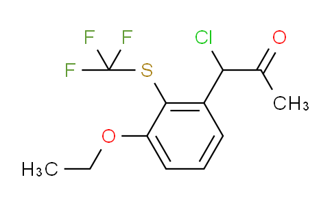 CAS No. 1806557-85-6, 1-Chloro-1-(3-ethoxy-2-(trifluoromethylthio)phenyl)propan-2-one