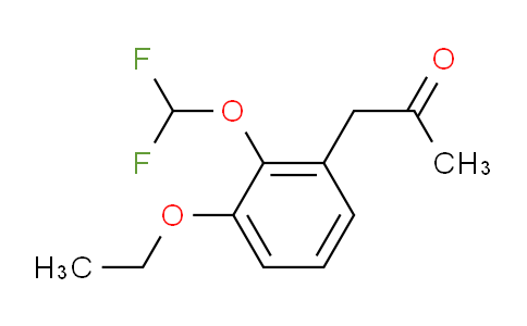 CAS No. 1804134-68-6, 1-(2-(Difluoromethoxy)-3-ethoxyphenyl)propan-2-one