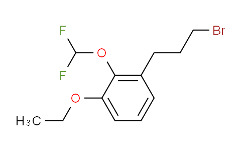CAS No. 1804274-06-3, 1-(3-Bromopropyl)-2-(difluoromethoxy)-3-ethoxybenzene
