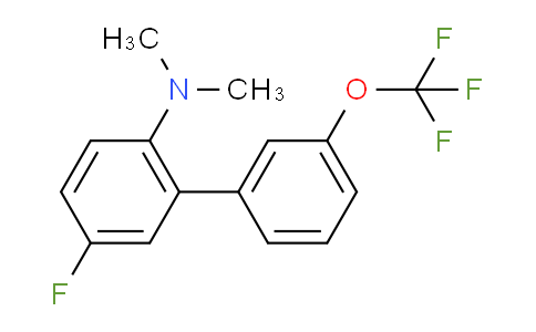 CAS No. 1261592-03-3, (5-Fluoro-3'-(trifluoromethoxy)biphenyl-2-yl)-dimethylamine