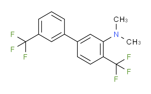 CAS No. 1261632-86-3, (4,3'-Bis(trifluoromethyl)biphenyl-3-yl)-dimethyl-amine