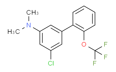 CAS No. 1261686-98-9, (5-Chloro-2'-(trifluoromethoxy)biphenyl-3-yl)-dimethylamine
