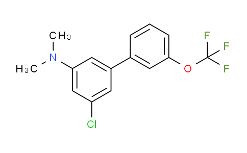 CAS No. 1261623-74-8, (5-Chloro-3'-(trifluoromethoxy)biphenyl-3-yl)-dimethylamine
