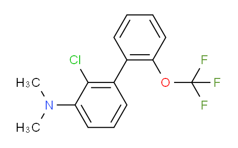 CAS No. 1261686-93-4, (2-Chloro-2'-(trifluoromethoxy)biphenyl-3-yl)-dimethylamine