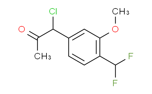CAS No. 1804171-05-8, 1-Chloro-1-(4-(difluoromethyl)-3-methoxyphenyl)propan-2-one