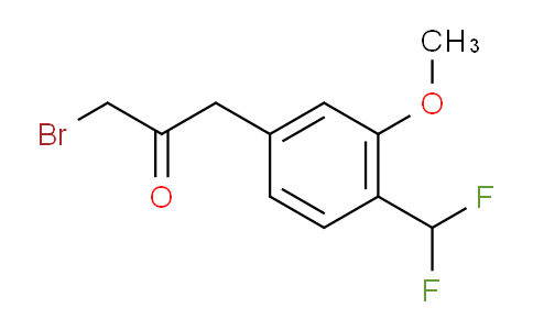 CAS No. 1804041-95-9, 1-Bromo-3-(4-(difluoromethyl)-3-methoxyphenyl)propan-2-one