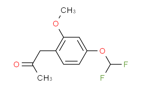 CAS No. 1803723-68-3, 1-(4-(Difluoromethoxy)-2-methoxyphenyl)propan-2-one