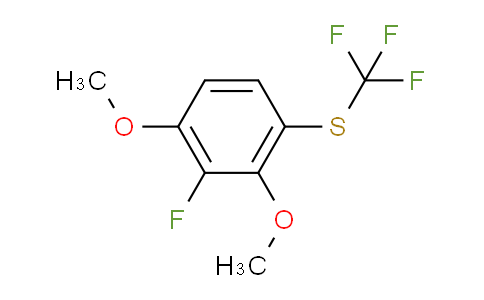 CAS No. 1803784-12-4, 1,3-Dimethoxy-2-fluoro-4-(trifluoromethylthio)benzene