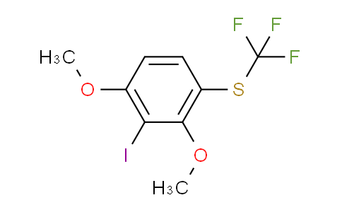 CAS No. 1804517-95-0, 1,3-Dimethoxy-2-iodo-4-(trifluoromethylthio)benzene