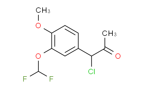 CAS No. 1804191-16-9, 1-Chloro-1-(3-(difluoromethoxy)-4-methoxyphenyl)propan-2-one