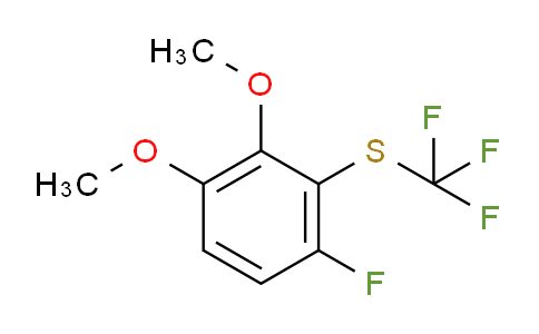 CAS No. 1803856-22-5, 1,2-Dimethoxy-4-fluoro-3-(trifluoromethylthio)benzene