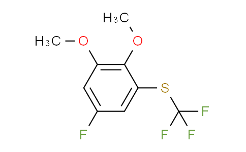 CAS No. 1806355-64-5, 1,2-Dimethoxy-5-fluoro-3-(trifluoromethylthio)benzene