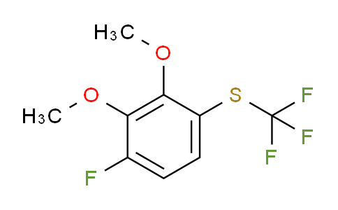 CAS No. 1804421-63-3, 1,2-Dimethoxy-3-fluoro-6-(trifluoromethylthio)benzene