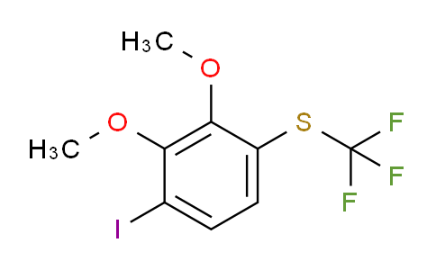 CAS No. 1803785-49-0, 1,2-Dimethoxy-3-iodo-6-(trifluoromethylthio)benzene