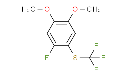 CAS No. 1806391-65-0, 1,2-Dimethoxy-4-fluoro-5-(trifluoromethylthio)benzene
