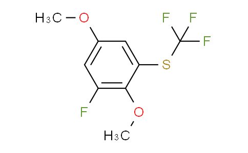 CAS No. 1806315-15-0, 1,4-Dimethoxy-2-fluoro-6-(trifluoromethylthio)benzene