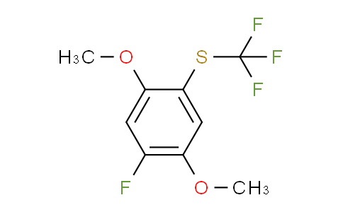 CAS No. 1805064-54-3, 1,4-Dimethoxy-2-fluoro-5-(trifluoromethylthio)benzene