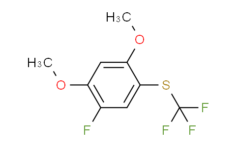 CAS No. 1803849-60-6, 1,5-Dimethoxy-2-fluoro-4-(trifluoromethylthio)benzene