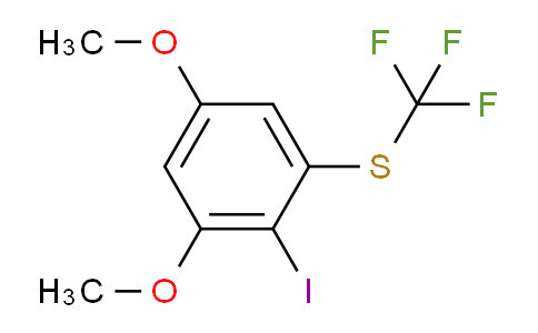 CAS No. 1806316-50-6, 1,5-Dimethoxy-2-iodo-3-(trifluoromethylthio)benzene