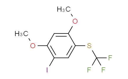 CAS No. 1806392-89-1, 1,5-Dimethoxy-2-iodo-4-(trifluoromethylthio)benzene