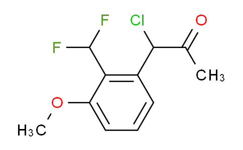 CAS No. 1803722-30-6, 1-Chloro-1-(2-(difluoromethyl)-3-methoxyphenyl)propan-2-one