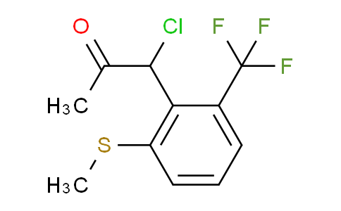 CAS No. 1806595-77-6, 1-Chloro-1-(2-(methylthio)-6-(trifluoromethyl)phenyl)propan-2-one