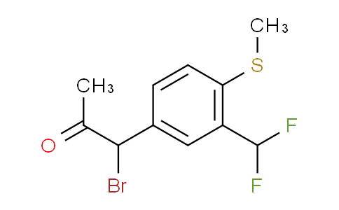 CAS No. 1804035-26-4, 1-Bromo-1-(3-(difluoromethyl)-4-(methylthio)phenyl)propan-2-one