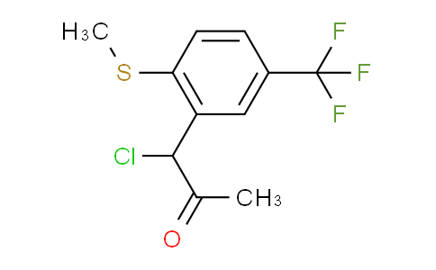 CAS No. 1804102-93-9, 1-Chloro-1-(2-(methylthio)-5-(trifluoromethyl)phenyl)propan-2-one