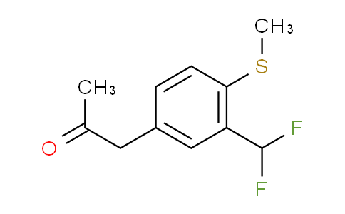 CAS No. 1804151-54-9, 1-(3-(Difluoromethyl)-4-(methylthio)phenyl)propan-2-one
