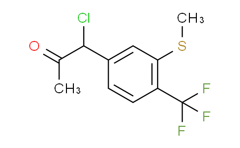 CAS No. 1804235-25-3, 1-Chloro-1-(3-(methylthio)-4-(trifluoromethyl)phenyl)propan-2-one