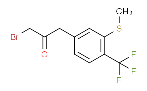 CAS No. 1806454-10-3, 1-Bromo-3-(3-(methylthio)-4-(trifluoromethyl)phenyl)propan-2-one