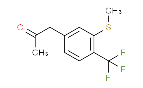 CAS No. 1806456-77-8, 1-(3-(Methylthio)-4-(trifluoromethyl)phenyl)propan-2-one