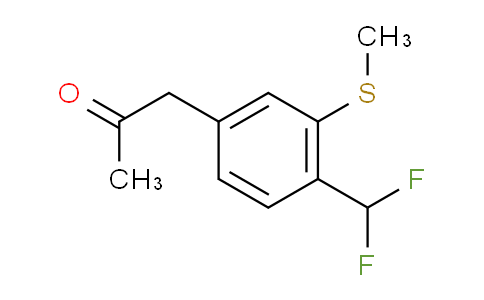 CAS No. 1806598-94-6, 1-(4-(Difluoromethyl)-3-(methylthio)phenyl)propan-2-one