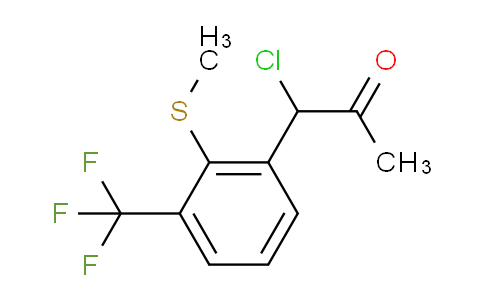 CAS No. 1805843-10-0, 1-Chloro-1-(2-(methylthio)-3-(trifluoromethyl)phenyl)propan-2-one