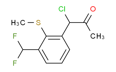 CAS No. 1806599-13-2, 1-Chloro-1-(3-(difluoromethyl)-2-(methylthio)phenyl)propan-2-one