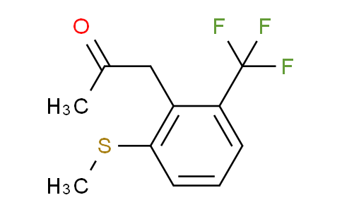 CAS No. 1806454-00-1, 1-(2-(Methylthio)-6-(trifluoromethyl)phenyl)propan-2-one